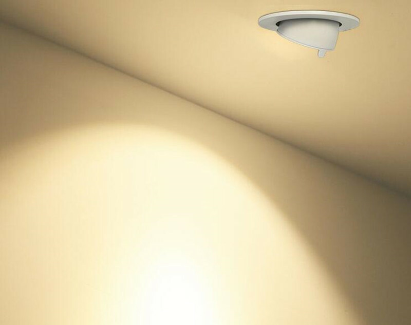 12W LED Recessed Ceiling Light Gimbal Angle Orientable Downlight Warm White gallery