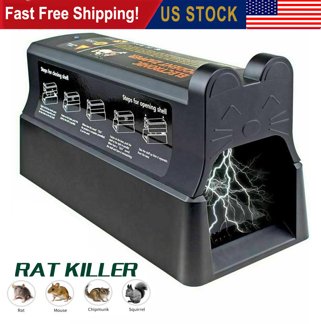 Electronic Mouse Trap Victor Control Rat Killer Pest Electric Rodent Zapper US gallery