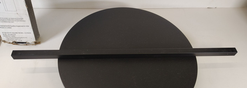 Precision Baluster Steel Deck Railing Black Pearl Matte 10-PK 26" X 3/4" Square. gallery