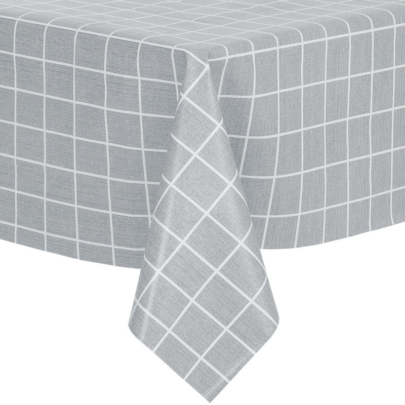 1 Pack Rectangle Tablecloth Waterproof Polyvinyl chloride Table Cover Black gallery