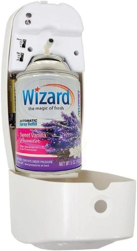 6 WIZARD AUTOMATIC SPRAY REFILLS – 5 oz – SWEET VANILLA LAVENDER gallery