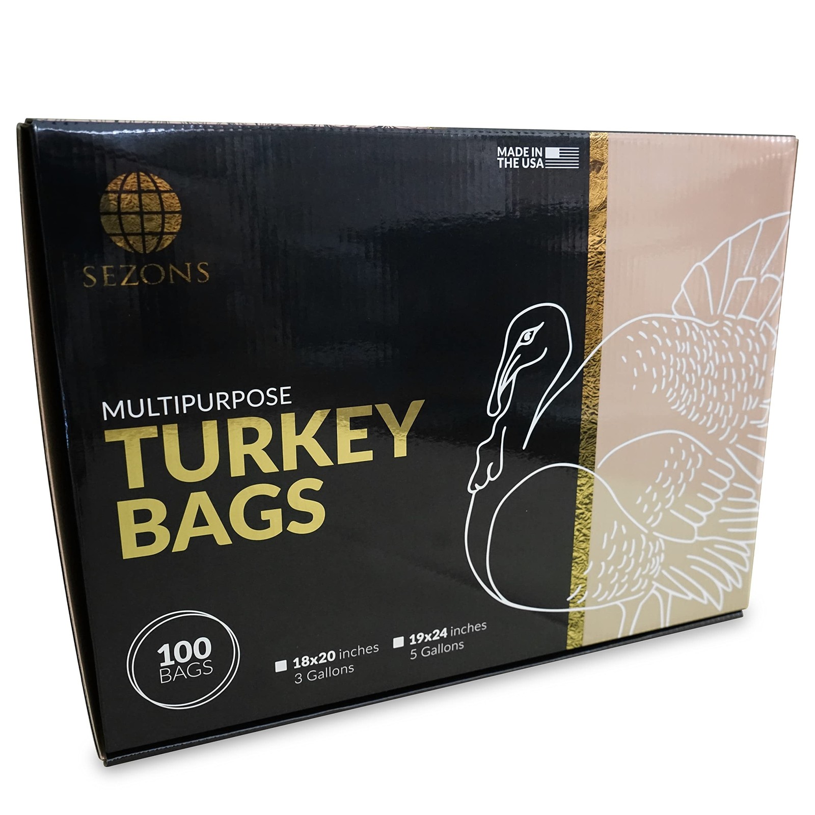 100% Nylon Turkey Storage multipurpose Bags - 100 pack (Clear, 18x20) Clear gallery