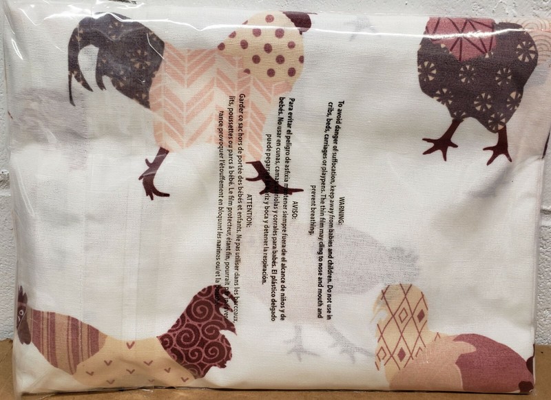 3pc Small Windows Curtains Set:2 Tiers (24"x36") & Valance (54"x14") ROOSTERS,MS gallery