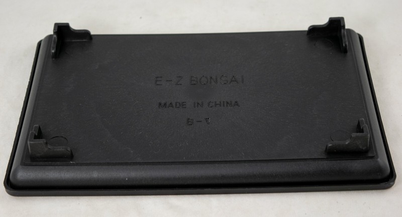 2 Rectangular Black Plastic Humidity/Drip Tray for Bonsai Tree - 9"x 6"x 1" gallery