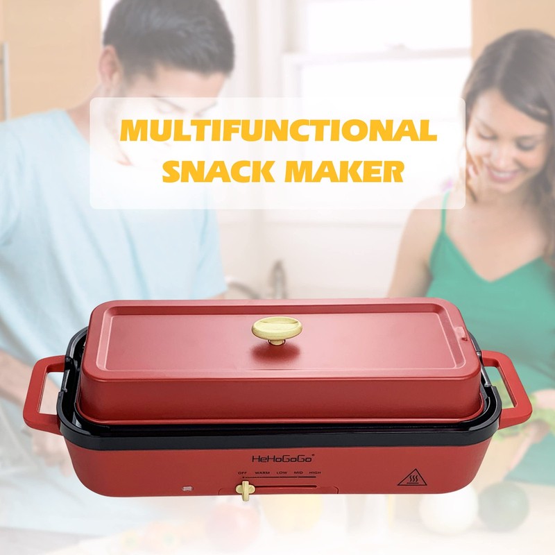 Multifunctional Electric Griddle Electric Grill Nonstick Baking Maker with 3 ... gallery