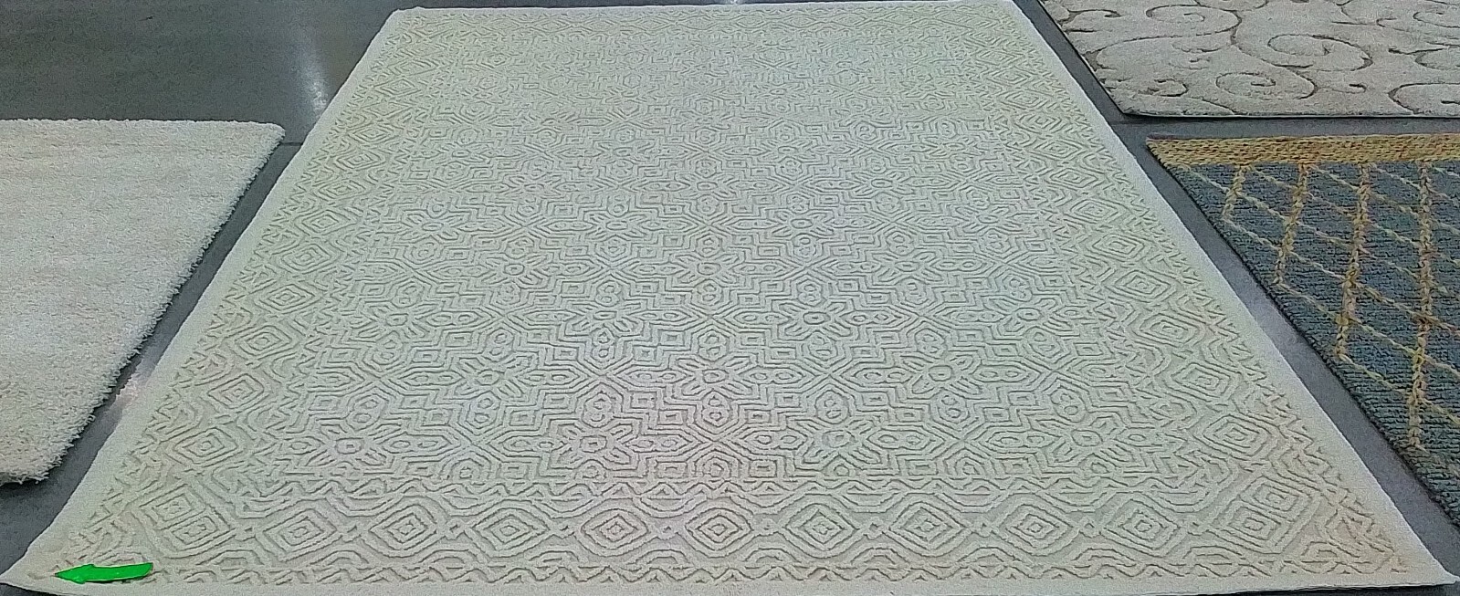 IVORY 9'-0" x 12'-0" Stained Rug, Reduced Price 1172771616 TXT101A-9 gallery
