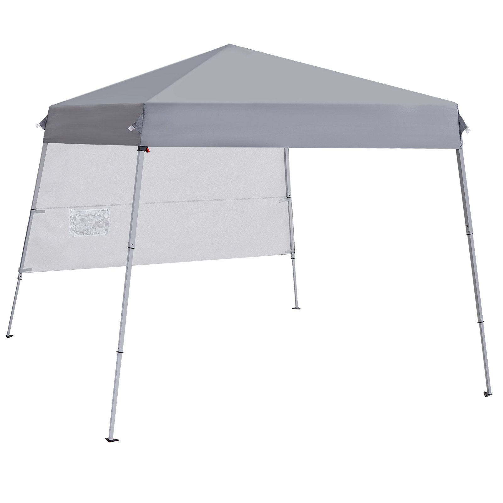 Pop Up Canopy Tent Adjustable Straight Leg Heights with Wheeled Bag Ropes 8x8 gallery