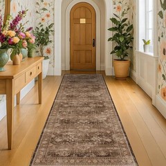 Machine Washable Non-Slip Runner Rug Pet Friendly Easy Care Home Decor New