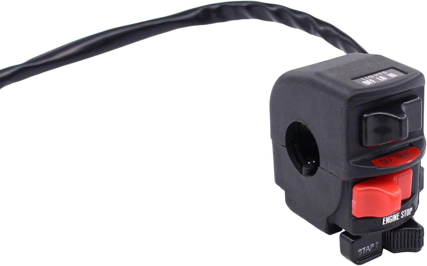 Handlebar Control Switch Start Kill Switch Button Assembly for Kawasaki Bayou... gallery