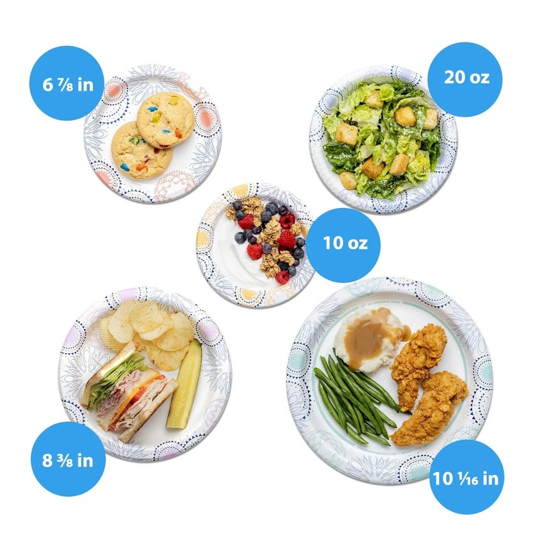 Great Value Disposable Paper Plates, 8.5", 300 Count, Ship from US gallery
