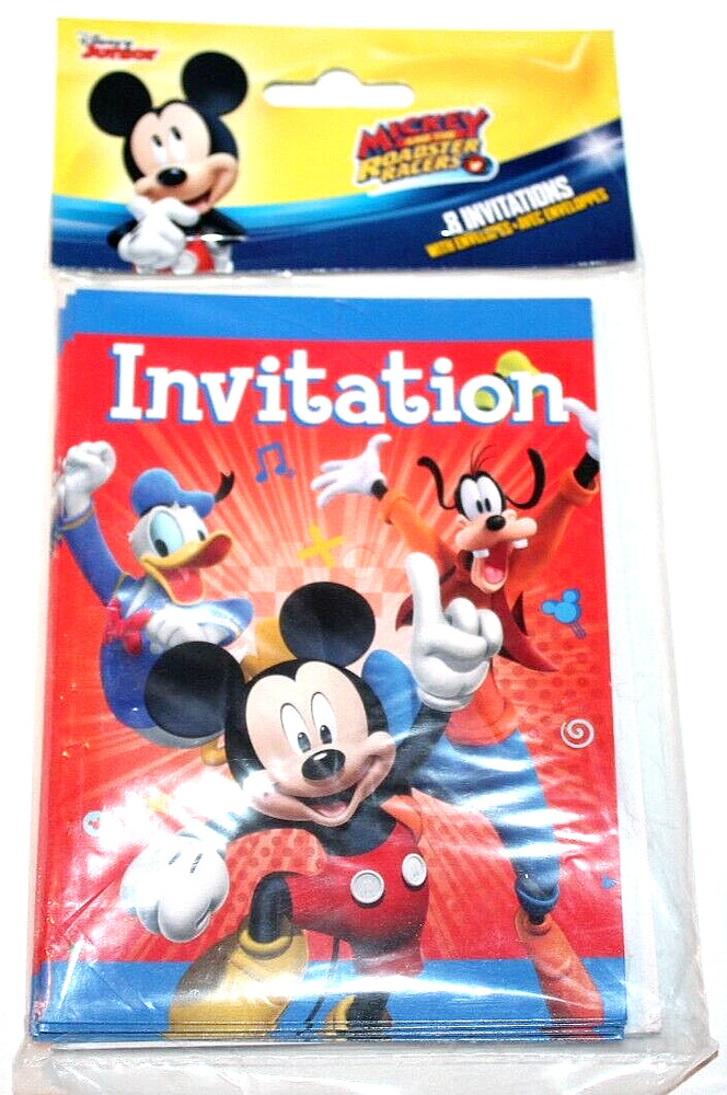 Unique Disney Junior Mickey & the Roadster Racers Party Invitations - 8 Ct