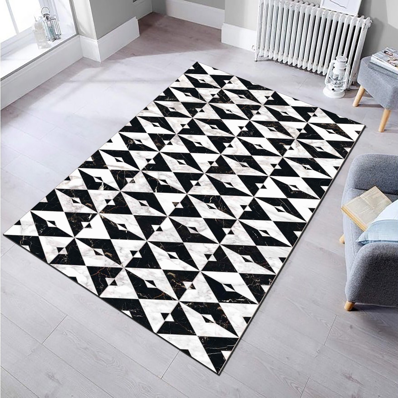 Modern Art Rug,Geometric Pattern,Rug for Livingroom,Home Decor Rug,Area Rug,Gift gallery