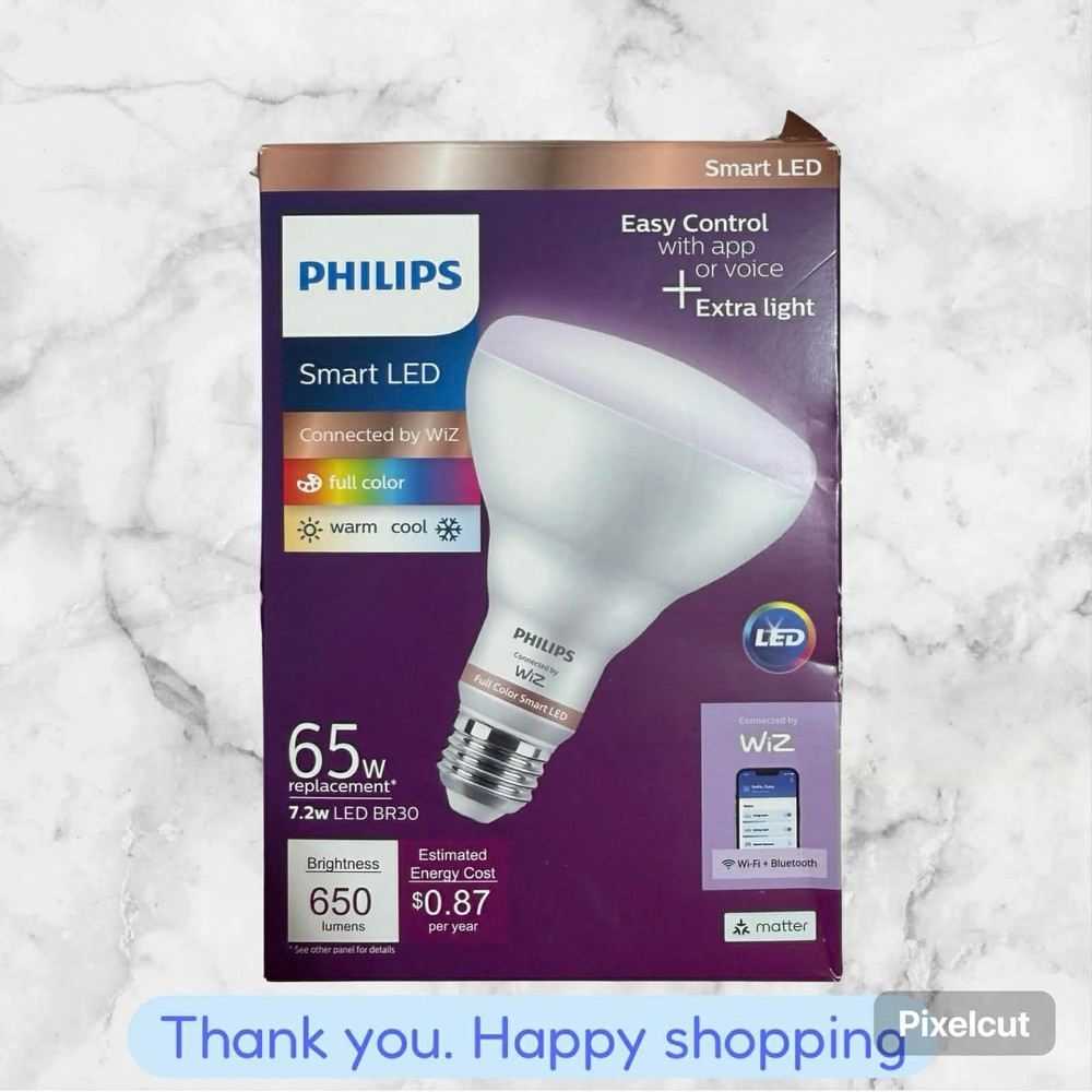 Philips Smart Wi-Fi LED Energy Saving Voice Control or App Color Changing Lightt