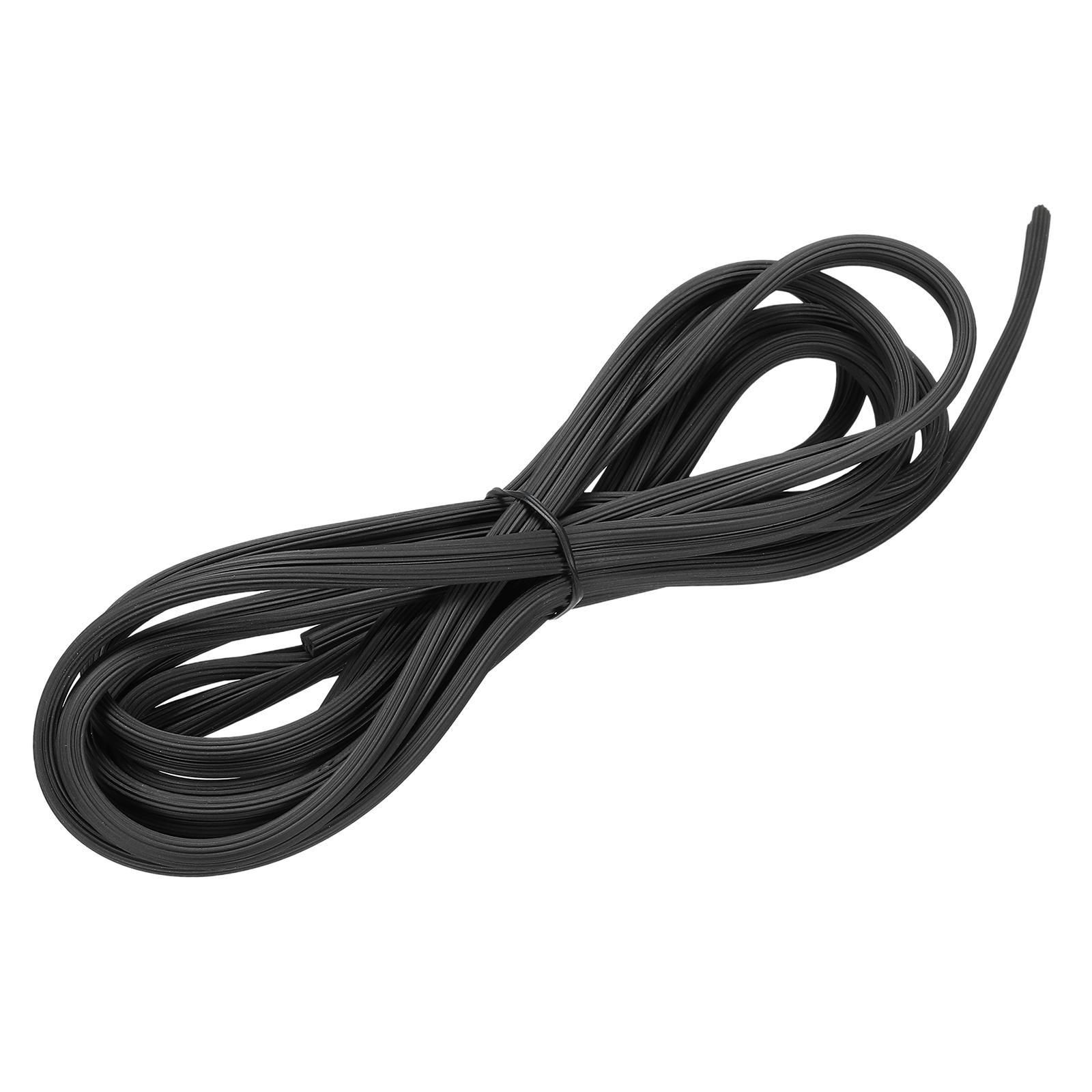 Screen Spline, 5M/16.4Ft Rubber Window Sealing Strip, 4mm OD Black gallery