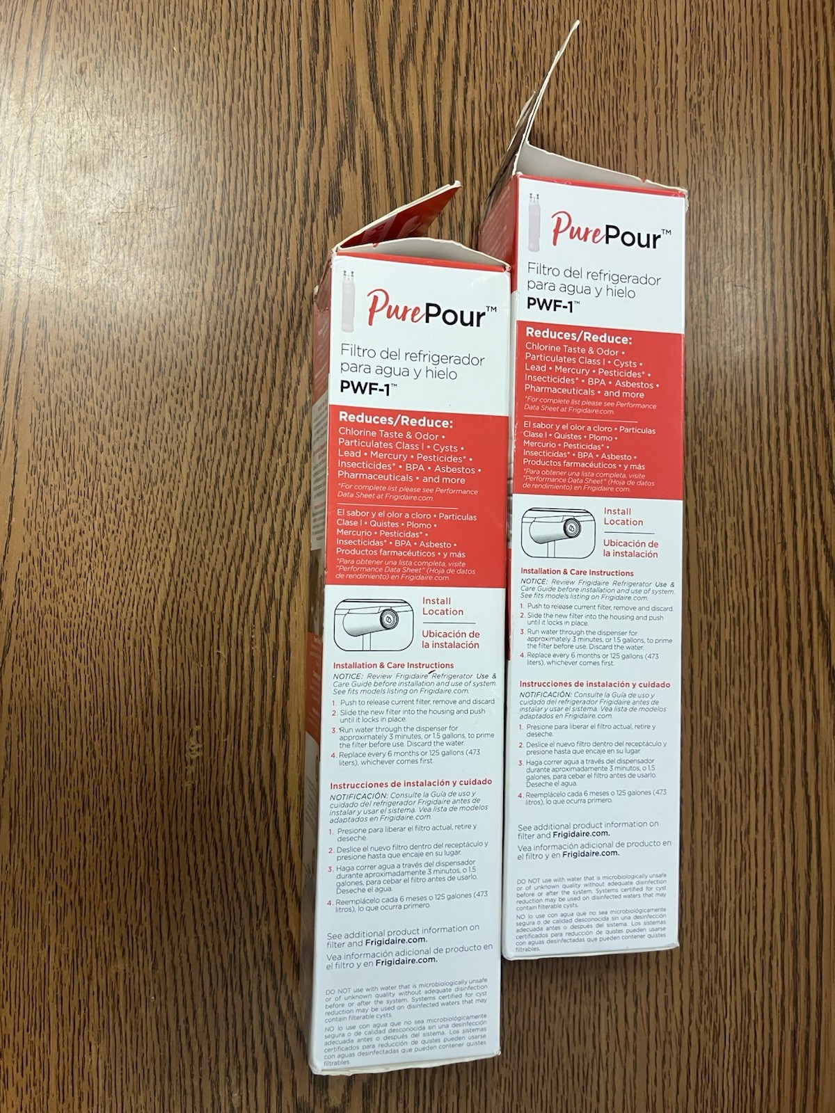 TWO (2) Frigidaire FPPWFU01 Water Filter (PWF-1) gallery