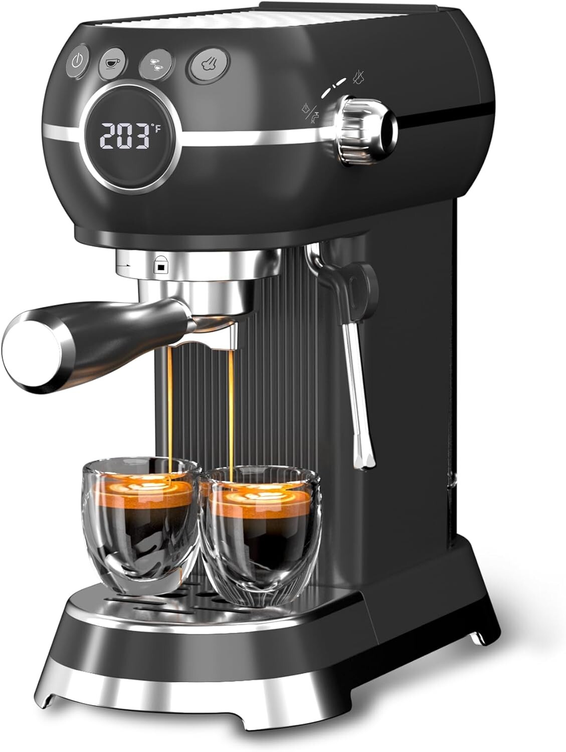 HBN 20 Bar Espresso Machine with Milk Frother, Coffee Maker with 27oz Tank 1350W gallery