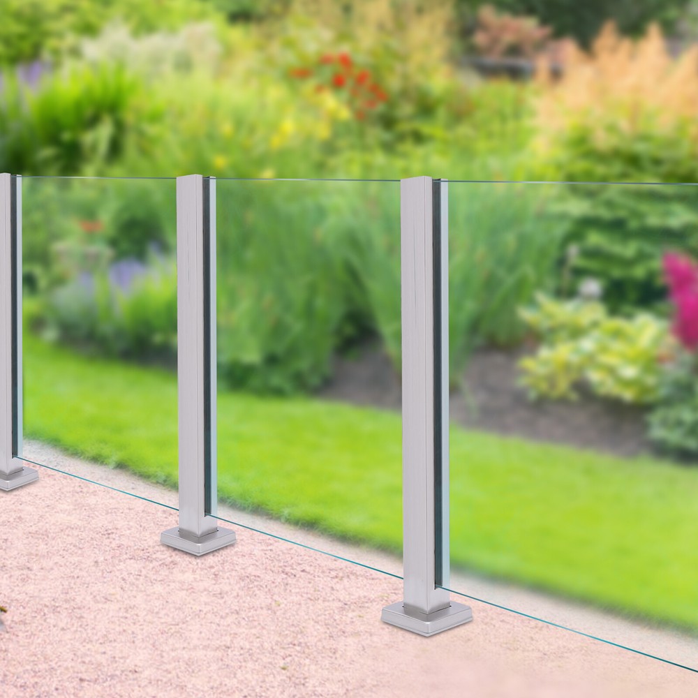 65cm Glass Railing Post Mid Post Stainless Steel Balustrade for Balcony Stairs