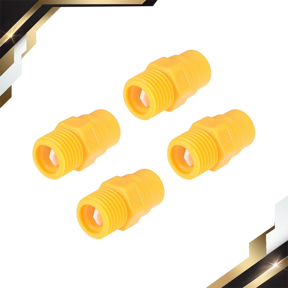 4pack Full Cone Tip 1/4BSPT Plastic PP Wide Angle Nozzle