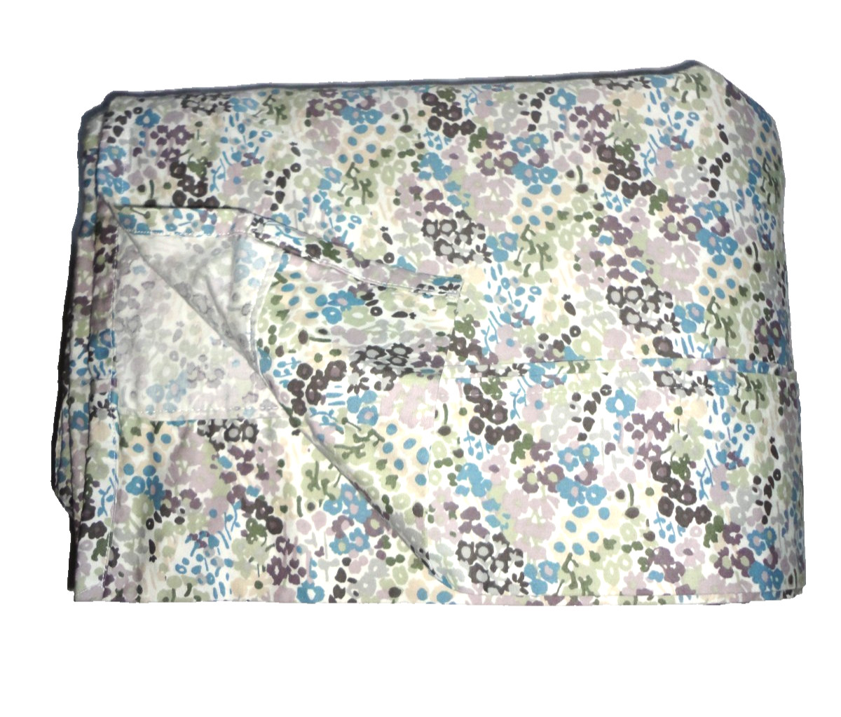 THRESHOLD PERFORMANCE PURPLE BLUE LILAC FLORAL KING/CAL KING FLAT SHEET 104X100 gallery