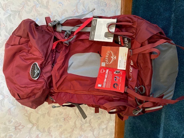 Backpack, Osprey Aether Men’s Large 85L, Arroyo Red, XLNT 5