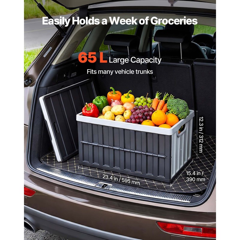 Stackable 65L Plastic Storage Bins 3-Pack 84lb gallery