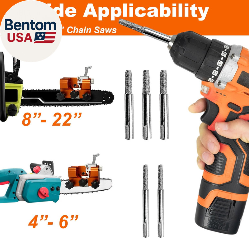 2025 Upgraded Chainsaw Sharpener,Chain Saw Sharpening Jig,Hand-Cranked Chainsaw gallery