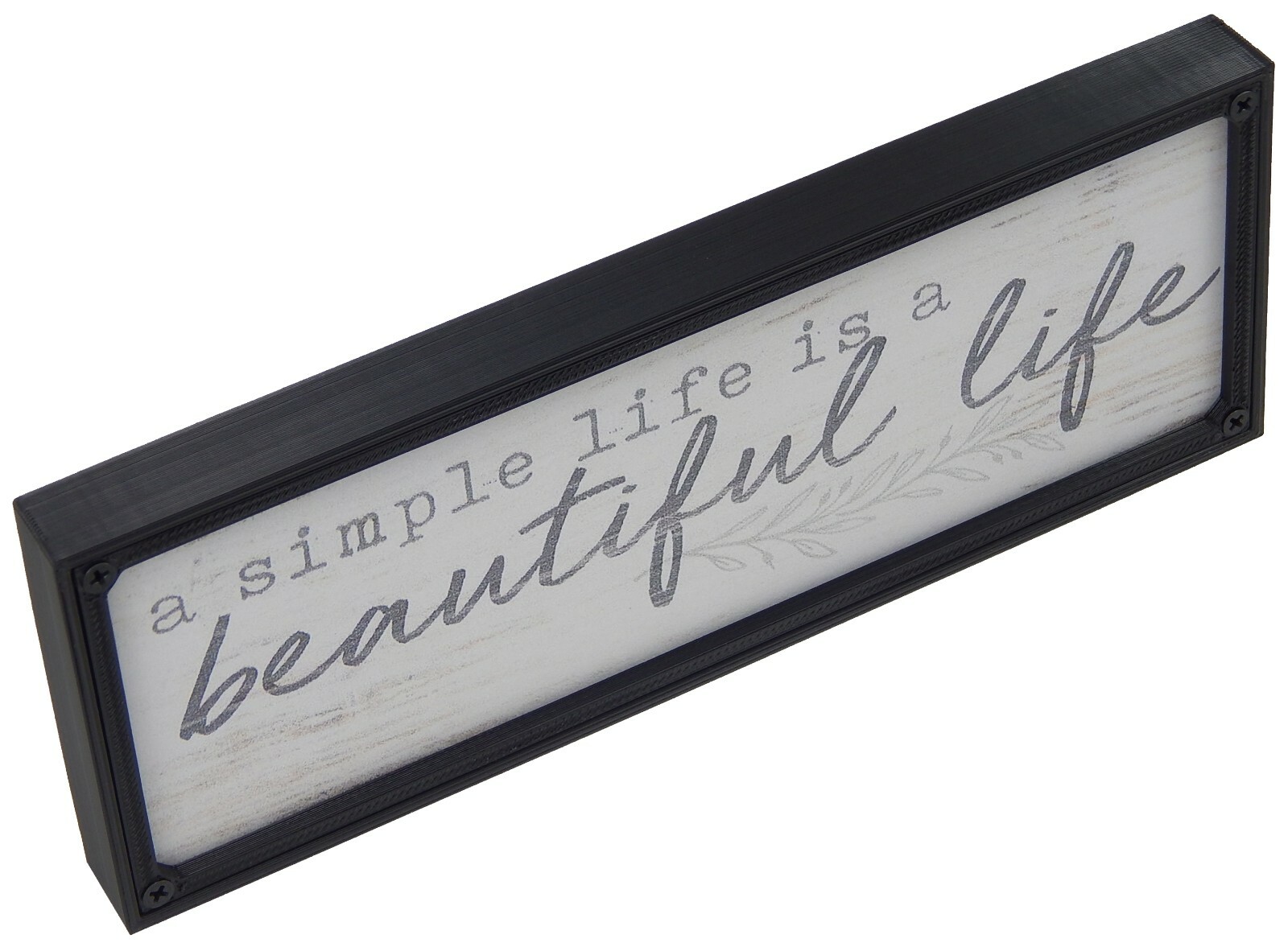 Simple Life is Beautiful Farmhouse Sign Shelf Sitter Rustic Wall Art Decor Print gallery