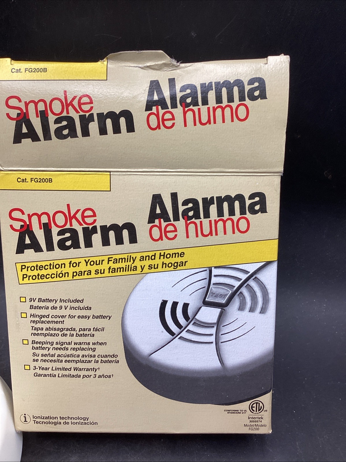 Intertek Smoke Alarm FG200B New In Box Battery Only New gallery