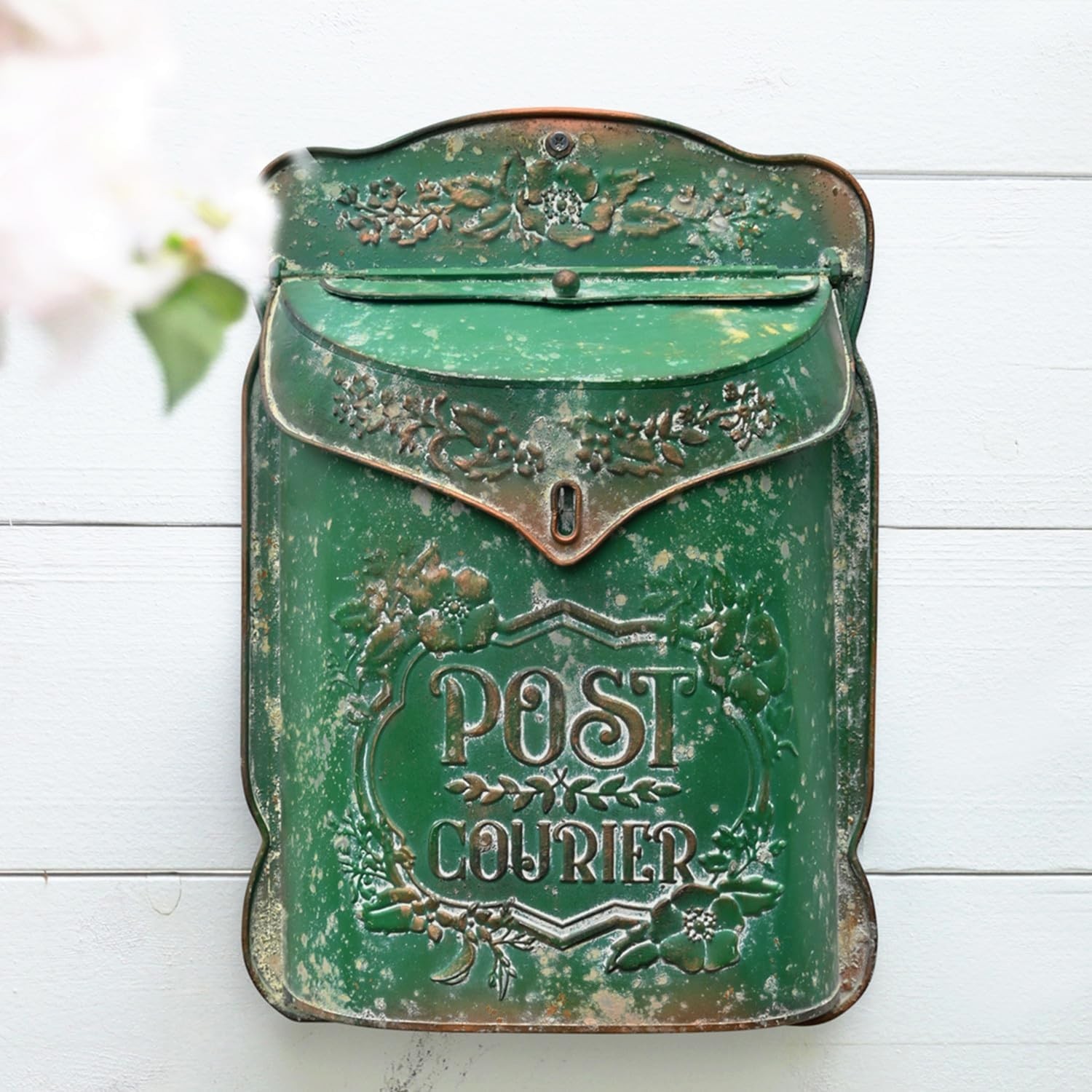 Lockable Antique English Cottage Mailbox - Vintage Charm gallery