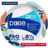 Dixie Medium Paper Plates, 8.5 Inch, 90 Count, 2X Stronger*, Microwave-Safe, Soa gallery