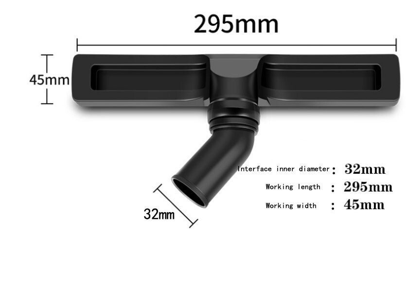 Universal 12-inch Swivel Vacuum Cleaner Attachment 360 Floor Brush Head Tool gallery