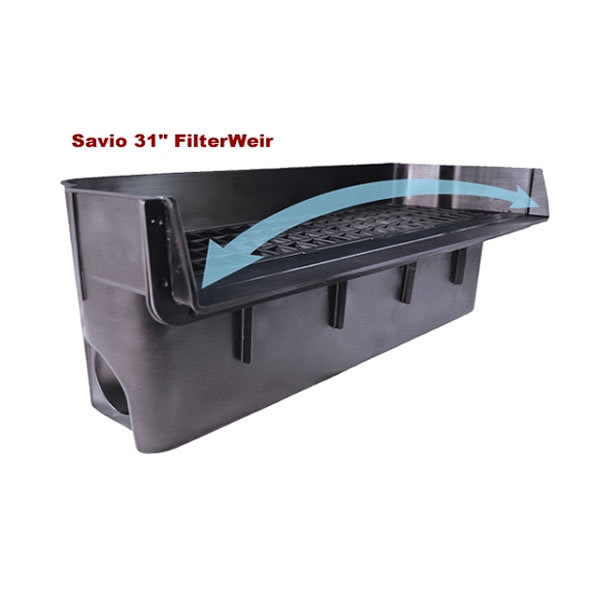 31" Pond Spillway w/ Filter Pad Handles Flows up to 10,000 GPH Savio F060 gallery