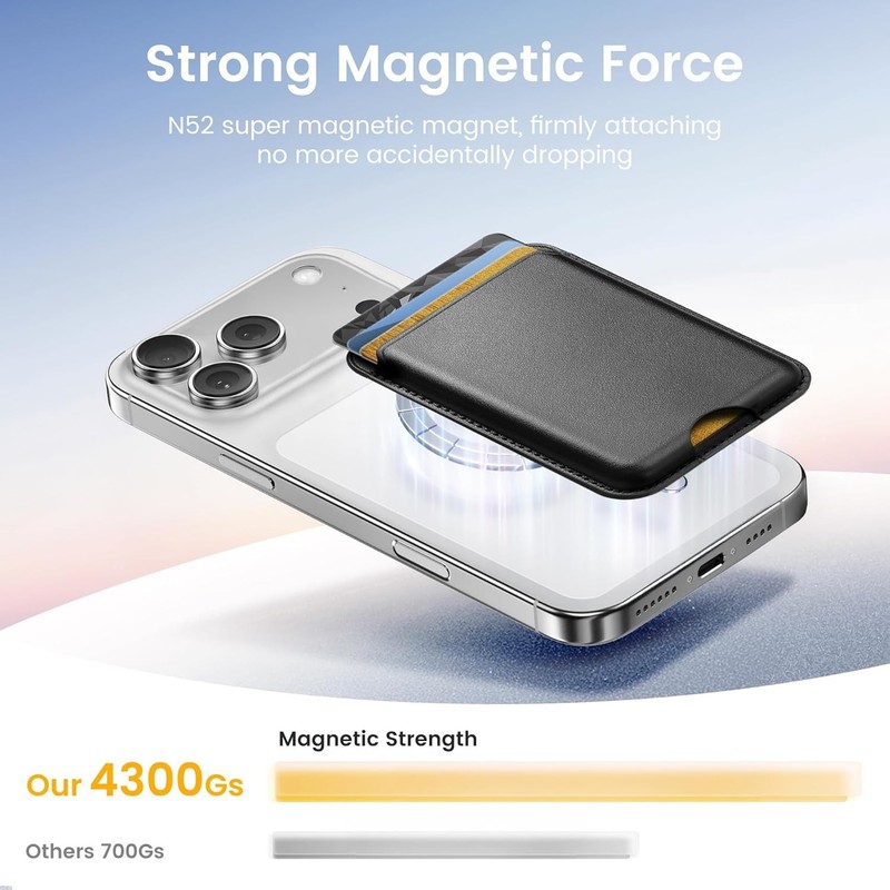 Stronger Magnetic Wallet for iPhone 17/16/15/14/13/12 Series & for MagSafe. gallery