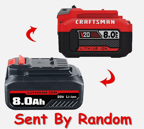 2Pack 20V 8.0Ah For Craftsman V20 Lithium-Ion Battery CMCB204 CMCB202 CMCB201 gallery