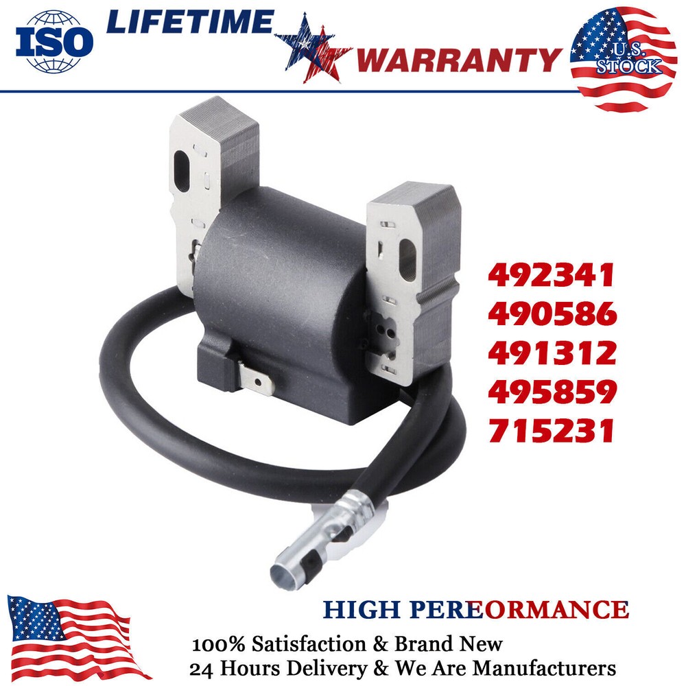 Ignition Coil For Briggs Stratton 492341 490586 491312 495859 715231 591459