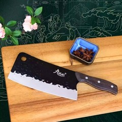 Hand-Forged Bone-Cutting Cleaver Knife – Multipurpose Kitchen Butcher’s Tool US