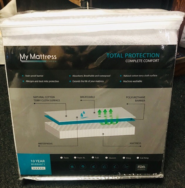 100% Waterproof Mattress Protector - Hypoallergenic CAL KING SIZE - MY MATTRESS