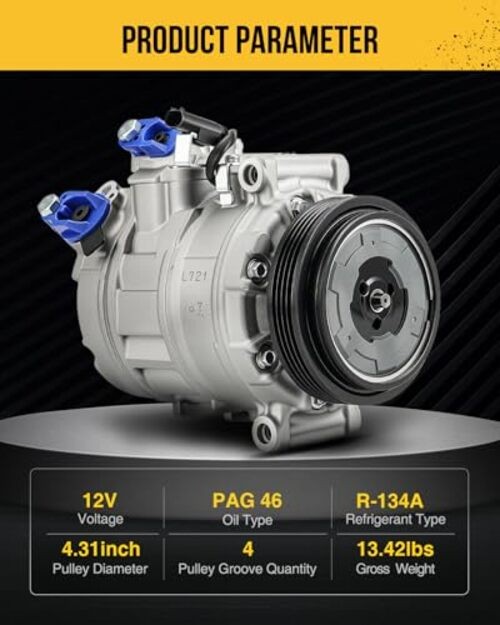 A/C Compressor Compatible with BMW 5/6/7 Series BMW 5/6/7 Series 2002-2009 gallery