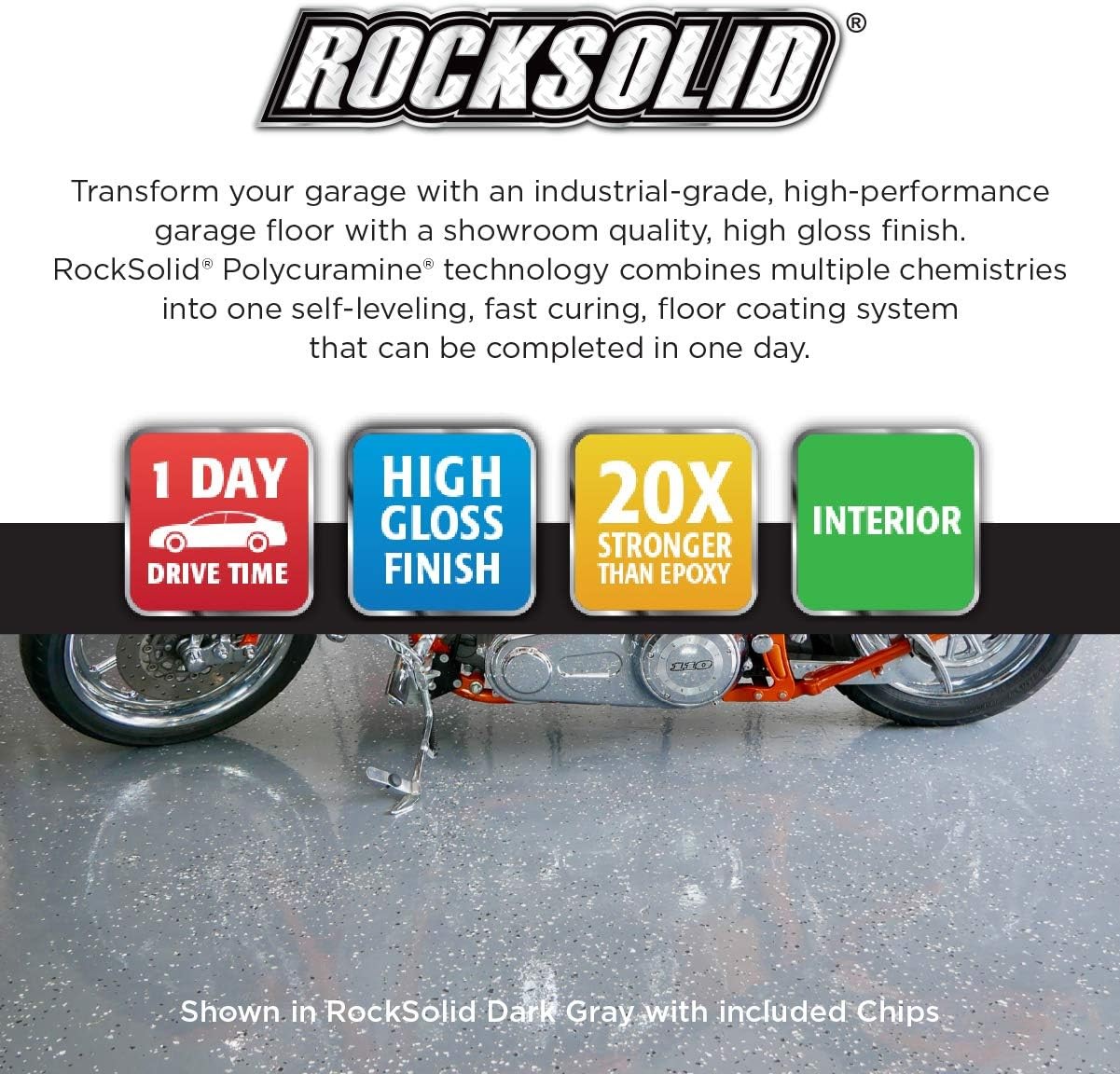 Rust Oleum 293513 RockSolid Polycuramine Garage Floor gallery