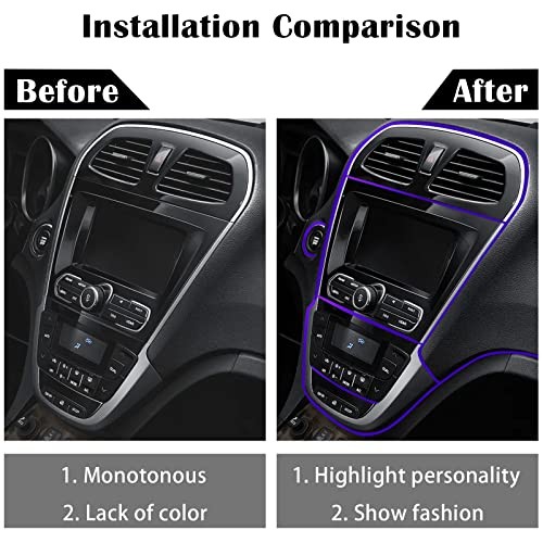 Car Interior Trim Strips,Universal 33ft Car Electroplating 33FT Purple gallery