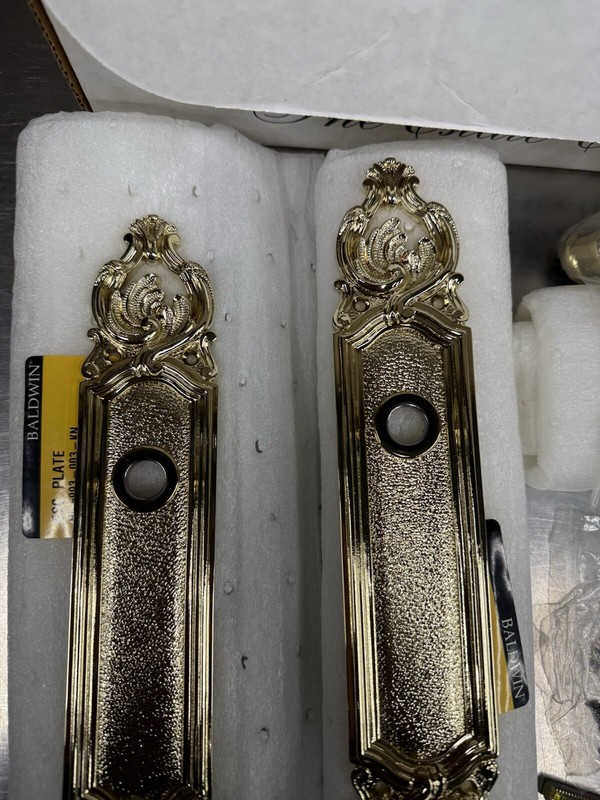 Baldwin 6933-003-FD Versailles Full DUMMY Lever Set - Lifetime Polished Brass gallery