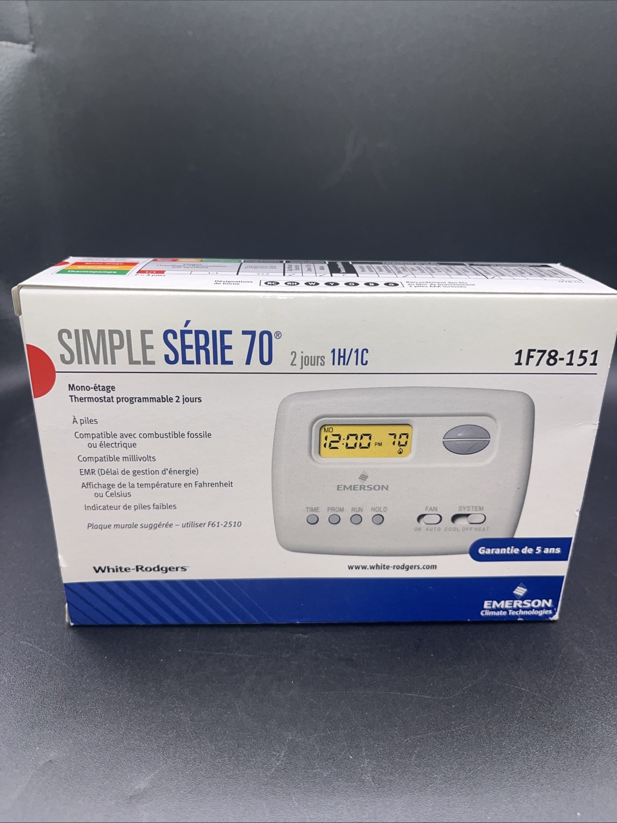 1F78-151 White-Rodgers Single Stage Programmable Thermostat gallery