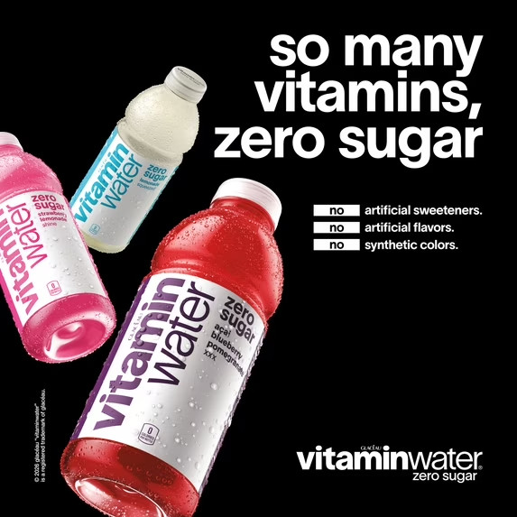 vitaminwater Rise Zero Sugar Orange Flavored Water Beverage, 16.9 fl oz, 6 Pack- gallery