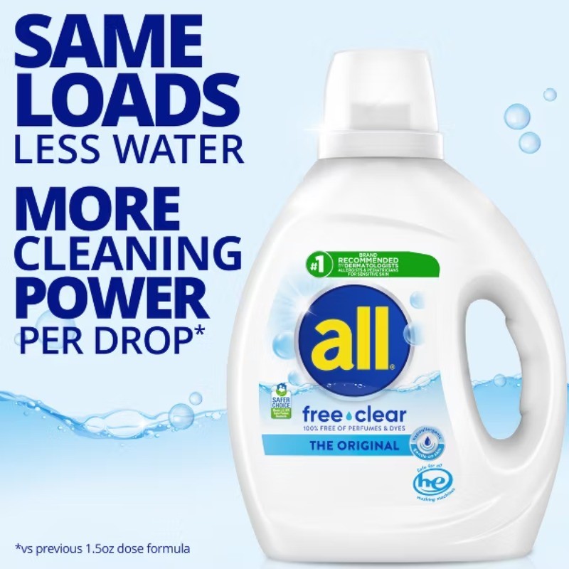 Unscented Free Clear for Sensitive Skin HE Liquid Laundry Detergent gallery
