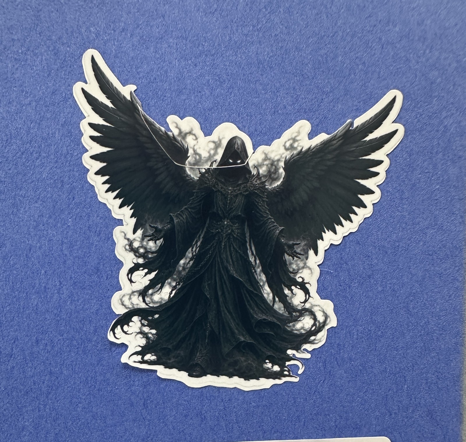 3 inch Dark Angel Gothic Sticker Fallen Angel Black Wings Fantasy Vinyl Decal gallery