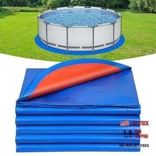 21FT Round Pool Liner Pad for Above Ground Pools, Thickened PE Under Pool Mat gallery