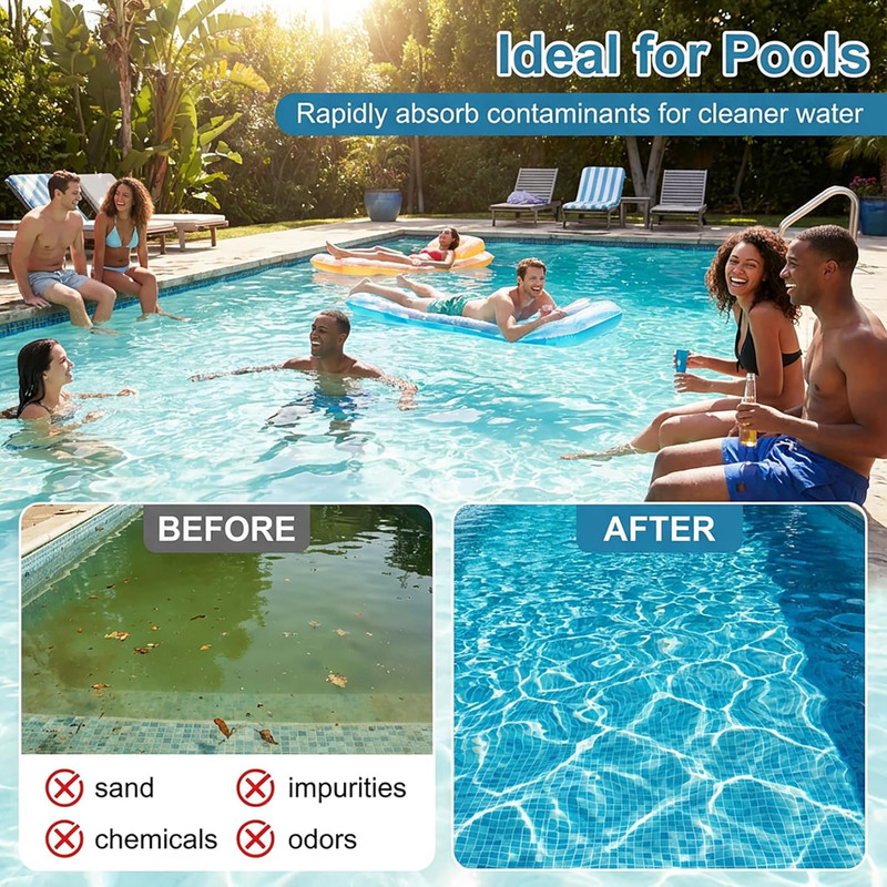 50PCS Pool Filter Balls for Sand-Filter - Dry Filter Sand Balls,Reusable Swimmin gallery