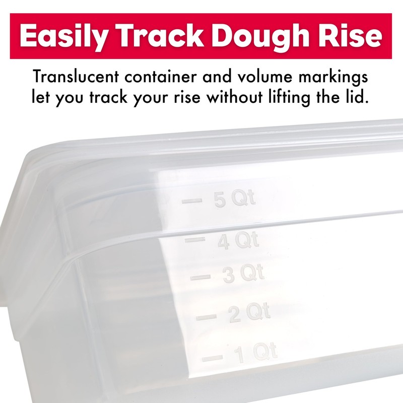 Proofing Container With 6L Capacity, Fits Up to 3000 Grams of Dough – Dough R... gallery