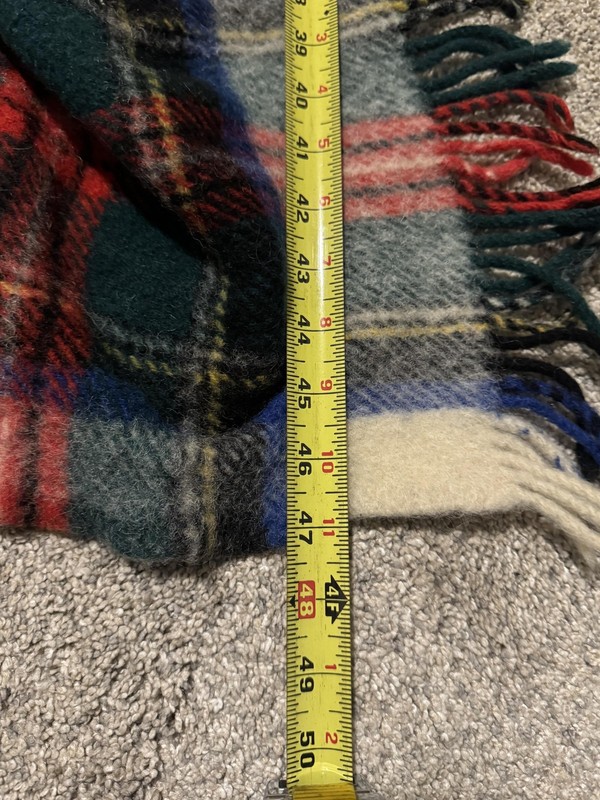 Comfydown Shetland Wool Plaid Throw Blanket 48x32 Multicolor Made In Scotland gallery