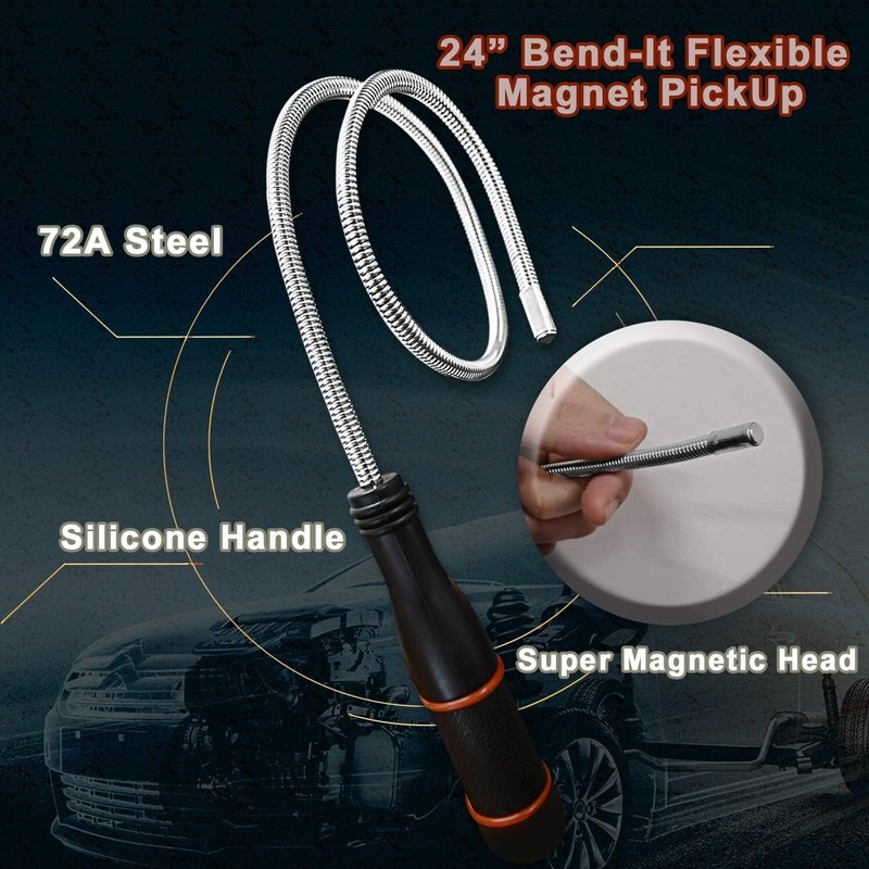 Magnetic Pickup Tool 24 Bendit Flexible Magnet Pickup Sweeper Bendable Retrieve gallery